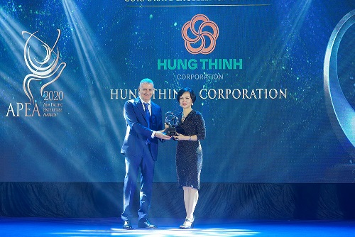 Tập đoàn Hưng Thịnh được vinh danh tại giải thưởng 'Doanh nghiệp Việt Nam xuất sắc Châu Á 2020'